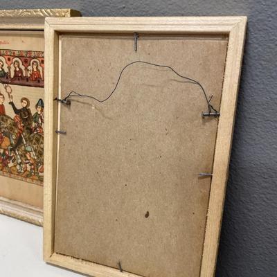 Medieval framed art