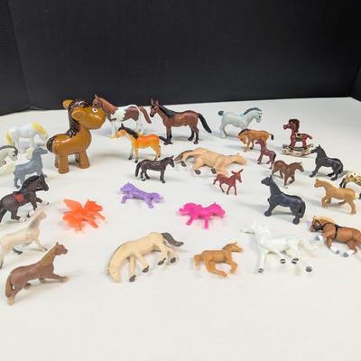 Assortment Of Vintage Horse Figures