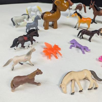 Assortment Of Vintage Horse Figures