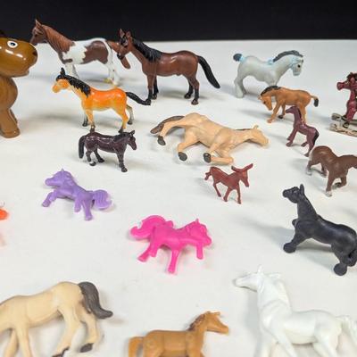 Assortment Of Vintage Horse Figures