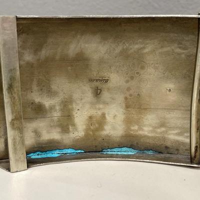 Alpaca horse head and turquoise belt buckle