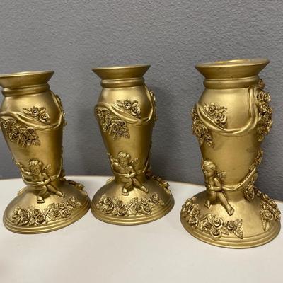 Engel leuchter gold candle sticks