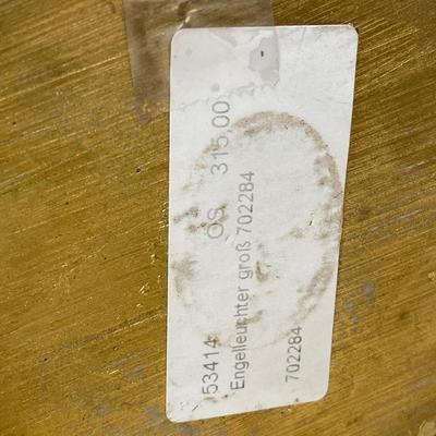 2 tall Engel Leuchter gold candle sticks