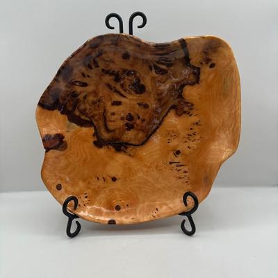 Handcrafted Aspen Burl Wood Platter (Canada)
