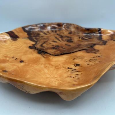 Handcrafted Aspen Burl Wood Platter (Canada)