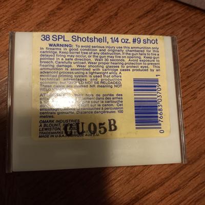 FULL BOX OF WINCHESTER 380 AUTO, SHOT SHELLS AND ORVIS SHOTGUN CLEANER