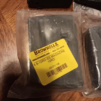 4 (2 NEW) BROWNELLS 6.8-10 ROUNDS-SS MAGAZINES