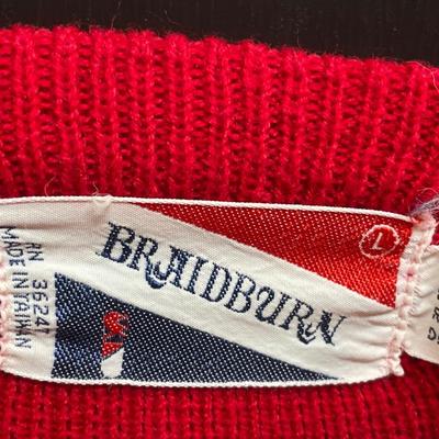 Vintage Braidburn patriotic sweater