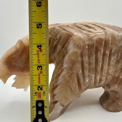 Onyx Stone Bear Figurine