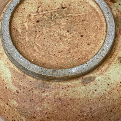 Signed pottery bowl