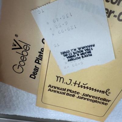 Collection of M.I. Hummel Annual Plates with Boxes – 1971–1979