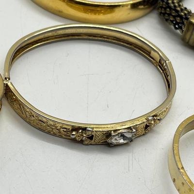 LOT 422: Gold Toned Jewelry Collection Including Awesome Frog Cocktail Ring and more
