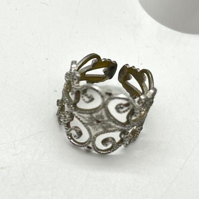 LOT 422: Gold Toned Jewelry Collection Including Awesome Frog Cocktail Ring and more