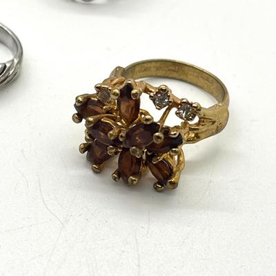 LOT 422: Gold Toned Jewelry Collection Including Awesome Frog Cocktail Ring and more