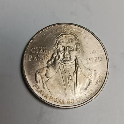 2 CIEN PESOS .720 SILVER COINS