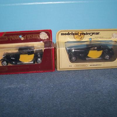 LOT 202 GREAT MODES OF YESTERYEAR MATCHBOX CARS -2 BUGATTI!