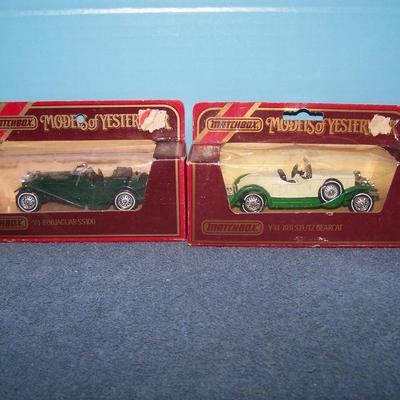 LOT 203 GREAT MODES OF YESTERYEAR MATCHBOX CARS-JAGAUR & STUTZ BEAR
