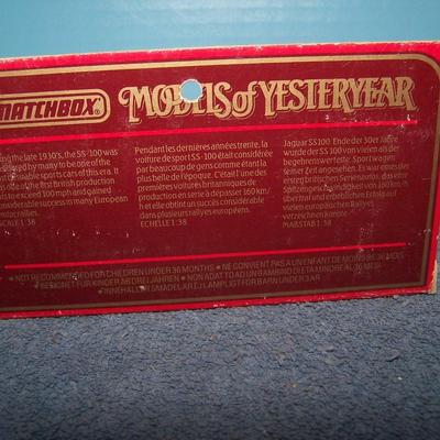 LOT 203 GREAT MODES OF YESTERYEAR MATCHBOX CARS-JAGAUR & STUTZ BEAR