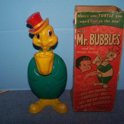 LOT 207 FAB VINTAGE TEETER-TOTS & MR BUBBLES TURTLE