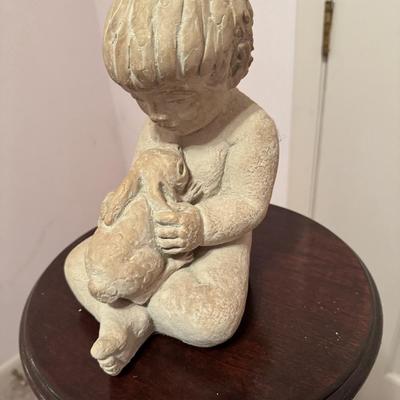 Plant Stand with Austin Statue