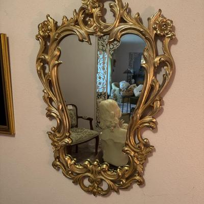 Gold Gilded Style Mirror