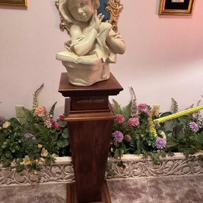 Pedestal with Plaster Bust