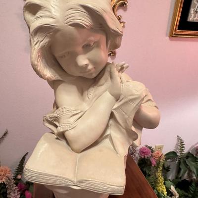 Pedestal with Plaster Bust