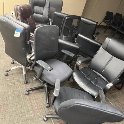 1N3-Poor condition, office chair lot