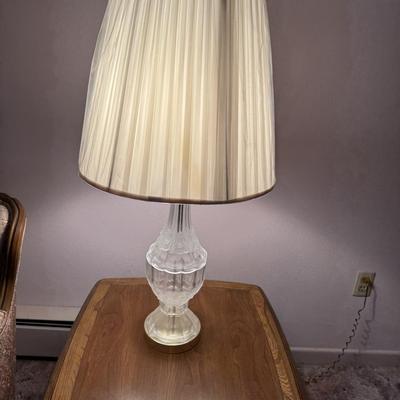 Pair of Vintage Crystal Lamps