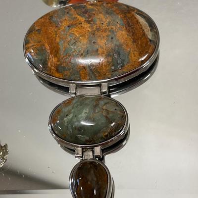 Possible Jasper necklace and earrings