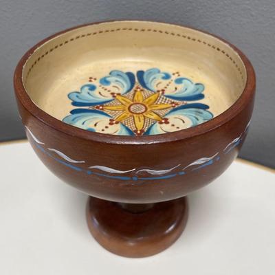 Norwegian Rosemaling plate and bowl