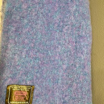 Lovely wool purple and blue scarf