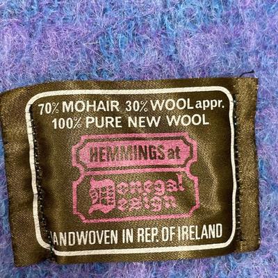 Lovely wool purple and blue scarf