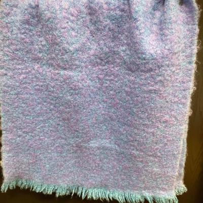 Lovely wool purple and blue scarf