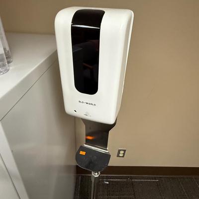 1O4-file cabinet, sanitizer dispenser and additional hand sanitizer