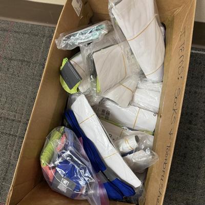 1P5-large box of colorful dress socks