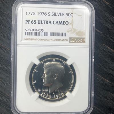 1976-S Bicentennial Kennedy Half Dollar Proof PF65 Ultra Cameo NGC