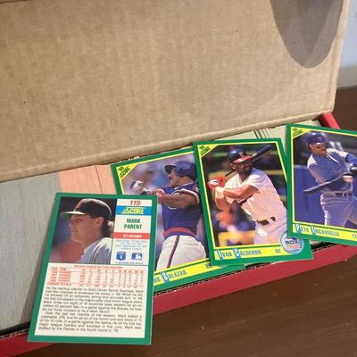 1990 Score Complete Baseball Card Set – 704 Cards in Original Red Factory Box – Excellent Condition