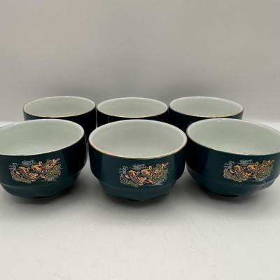 Set of 6 Kuan Tung Sen Yie Inc. Porcelain Tea Cups