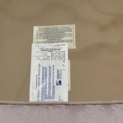 Baker Milling Road Damask Upholstered Sofa