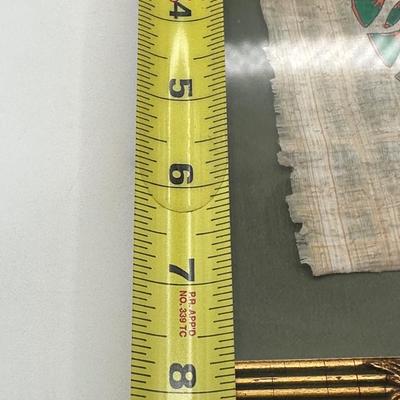 Framed Egyptian Papyrus Artwork with Birds and Plants