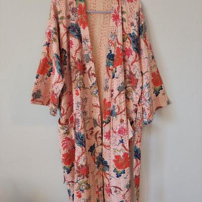 Kantha Style Cotton Robe (B2-BBL)