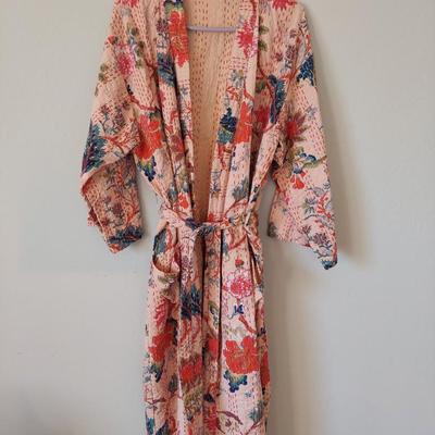 Kantha Style Cotton Robe (B2-BBL)