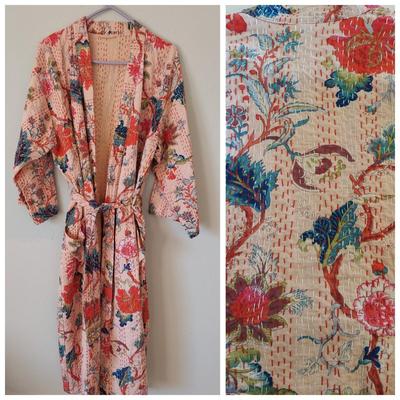 Kantha Style Cotton Robe (B2-BBL)
