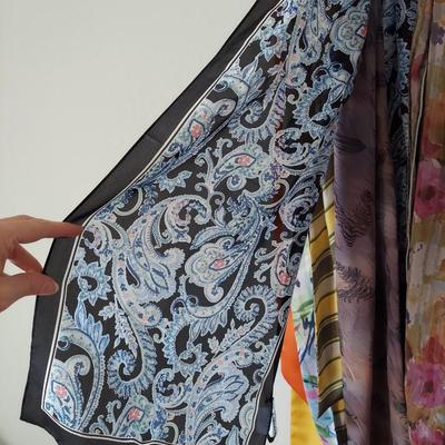 Lightweight Scarves w/ Scarf Hanger (B2-BBL)