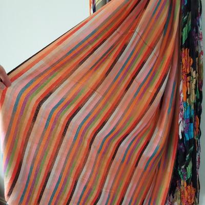 Lightweight Scarves w/ Scarf Hanger (B2-BBL)