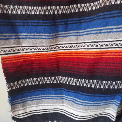 Two Wool Serape Ponchos (B2-BBL)