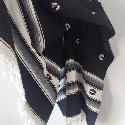 Two Wool Serape Ponchos (B2-BBL)