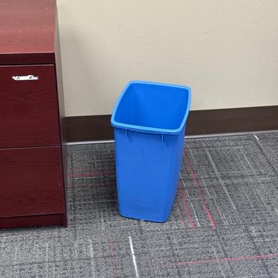 2CLOCK9-large desk, phone, and chair mats plus garbage can