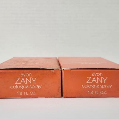 Vintage Avon ZANY Natural Spray Perfume Duo in Boxes Bold Retro Orange Design